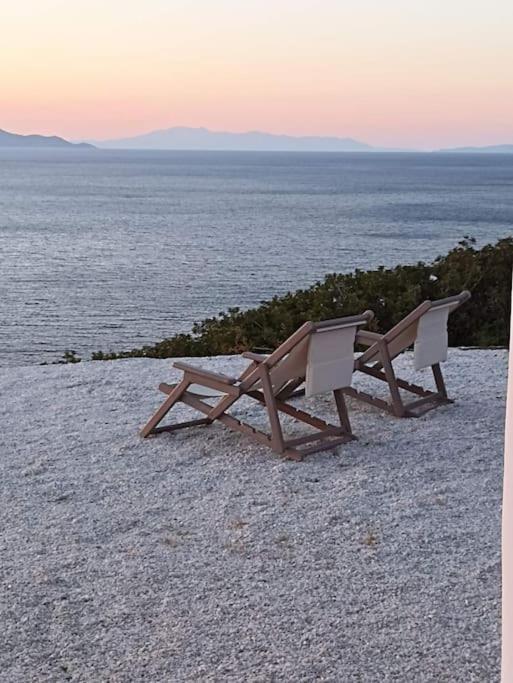 C & C _ Cycladic House With Endless Sea View Villa Ermoúpoli Eksteriør bilde